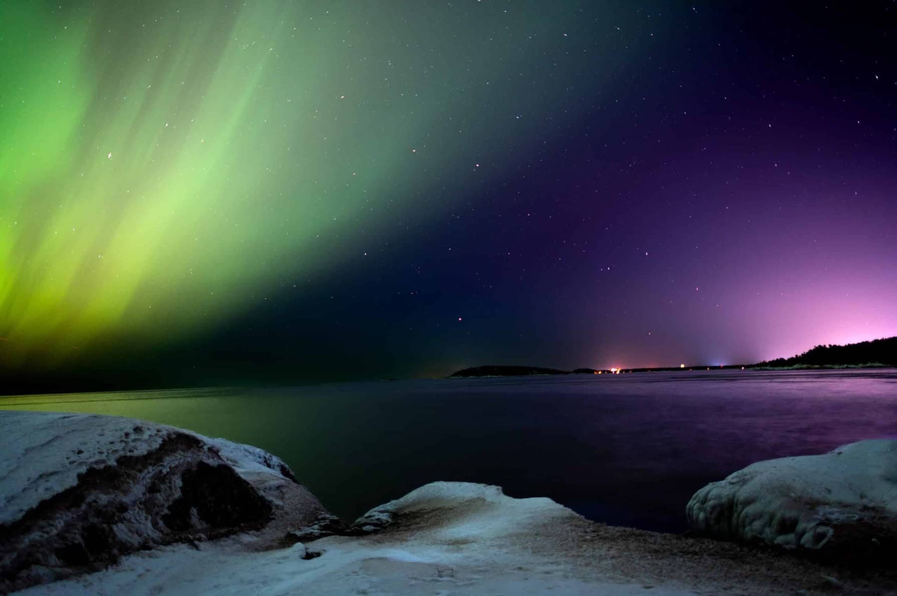 Michigan lakefront sunset